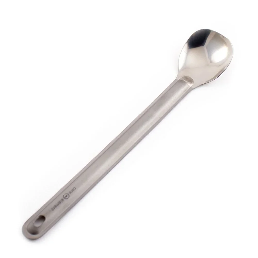 Core Element 100% Titanium Long Handle Spork & Spoon Ultralight Backpacking Camp